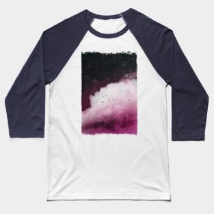 Abstract Night Sky With Cloud Baseball T-Shirt